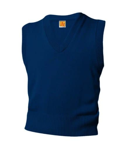 A+ Youth & Adult School Uniform V-Neck Sweater Vest