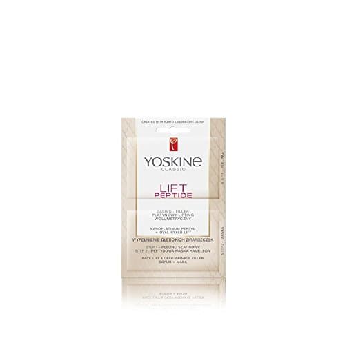 Yoskine Lift Peptide Face Lift and Deep Wrinkle Filler Face Scrub + Mask