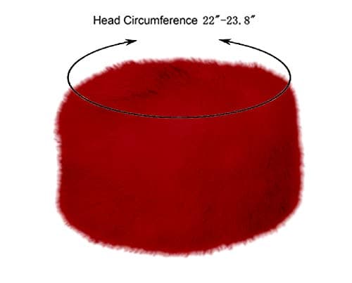Old Dlrd Russian Hat,Winter Faux Fur Hats for Women,Warm Russian Cossack Style Hat for Ladies