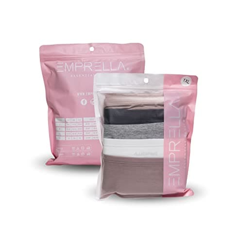 Emprella Women’s Boyshort Panties Seamless, Breathable Cotton Underwear