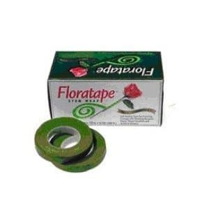 Floral Tape 1'' X 30 Yards Light Green 12 Rolls