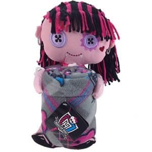Monster High Draculaura Plush Pillow Doll Hugger and Throw Blanket