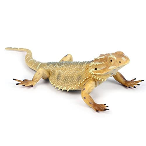 Rich Boxer 5'' Lizard Figurine Bearded Dragon Animal Figurine Plastic Lizard Reptile Model for Home Garden Decoration