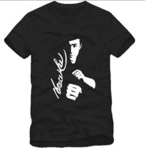 Aship BLACK cotten 4 Bruce lee ENTER THE DRAGON head picture martial arts taekwondo WMA UNIFORMS sports shirt clothes sweater bruce lee yellow nunchaku