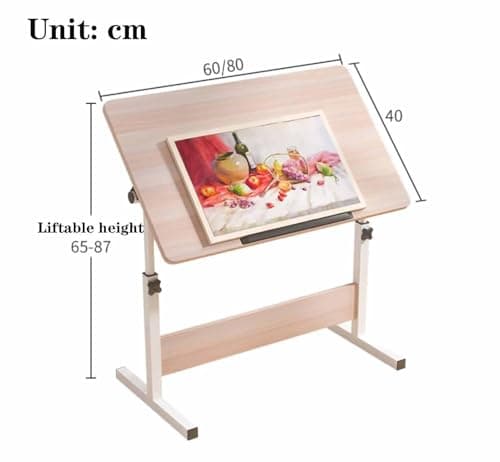 Extra Large Tilting Height Adjustable Drafting Table for Artists, Ideal for Studio, Art Craft and Writing