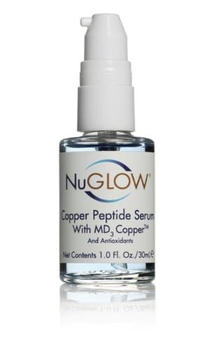 Best Copper Peptide Serum + Antioxidants & MD3 Copper For Maximum Anti-Aging & Skin Repair! Improve Elasticity, Restore Firmness, Increase Collagen & Elastin Quickly & Gently! Hydrate, Even Out Tones, & Brighten. Perfect For ALL Skin Types. NuGlow