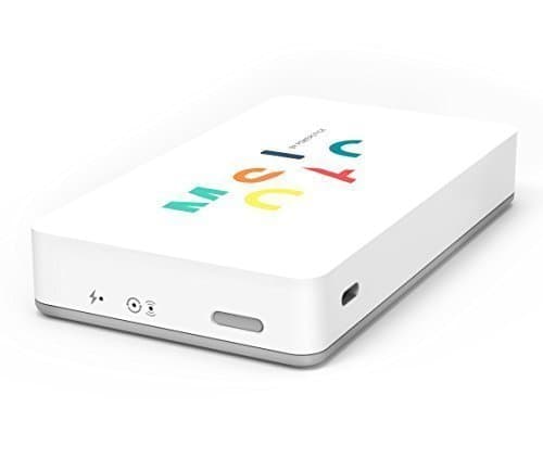 Smartphone External Storage 64GB Wireless Media Drive for All Mobile Devices with WiFi Extender and 7,000mAh Powerbank - PowerStick Mosaic 3.0 - Store, Share and Charge On The Go