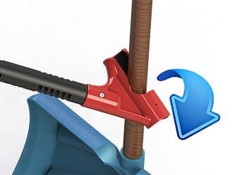 Standard Secondary Backsaver Grip Handle for Snow Plow and Garden Tools (Standard)