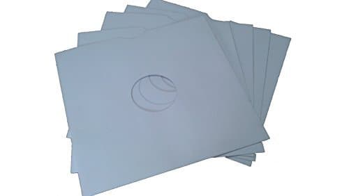 12" Polypropylene Glass Clear 100 Micron Vinyl Record Sleeves Pack of 100