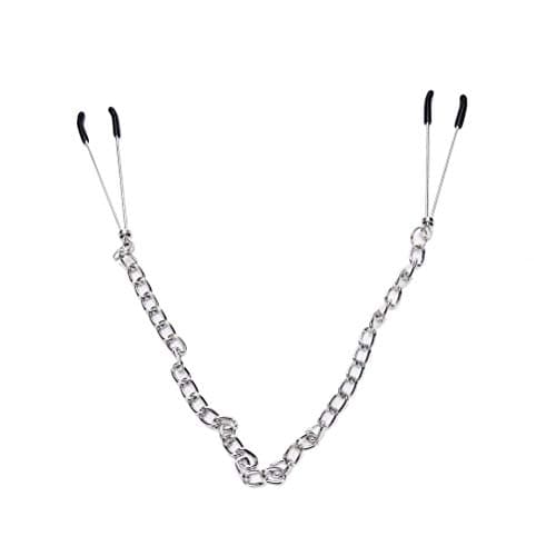 Breast Clip Vágǐnálné Clip Flirting Long Chain N~ípplê Clamps Metal Long Chain N~ípplê Clamps Tweezers