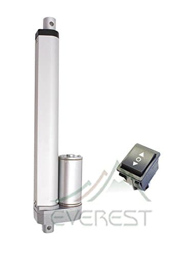 Everest Parts Supplies 12" Inch Heavy Duty Linear Actuator 12v Polarity Switch Stroke 200LBS Max Lift