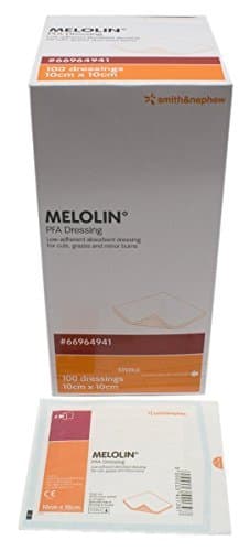 Melolin 5x5 cm Treatment Dressings - Pack of 100 by Melolin