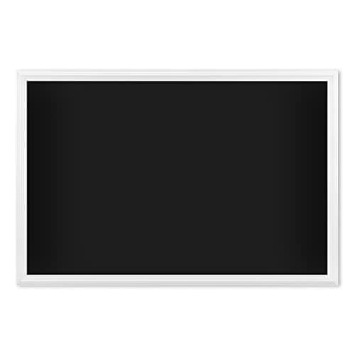 U Brands Magnetic Chalkboard, 20 x 30 Inches, White Wood Frame