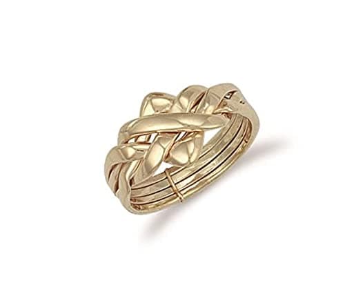 HR Jewellery4 Piece Puzzle Ring 9ct Yellow Gold