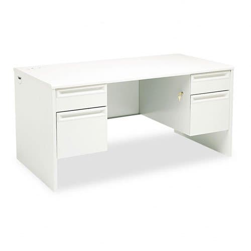 HON 38000 Series Double Pedestal Desk DESK,60X30,DBL PED,GY/GY (Pack of2)