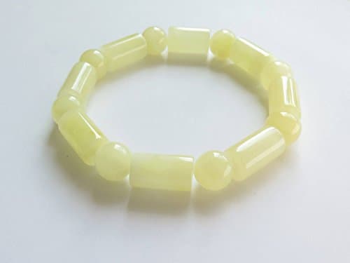 Royal White Baltic Amber Beaded Bracelet, 22.24 g Pure Amber