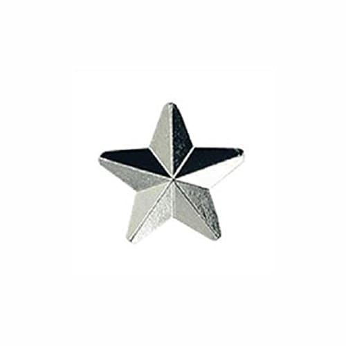 MERIT RAISED STAR SCHOOL BADGE 12MM SILVER SB040