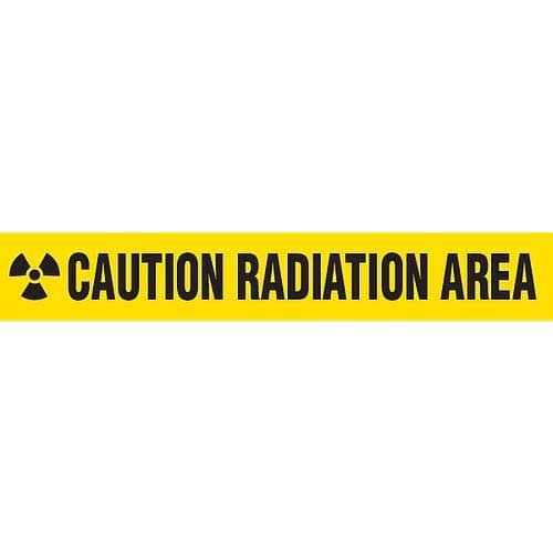 GHS Safety BT4083, PrimeGuard"Caution Radiation Area" Barricade Tape, Pack of 12 Roll