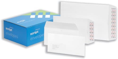 Croxley Script Envelopes Pocket Peal and Seal Pure White C4 [Pack of 250]