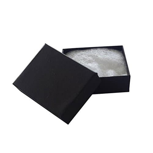 JPI DISPLAYJPI DISPLAY #11 Matte Cotton Filled Paper Jewelry Boxes, Black, 100 Count