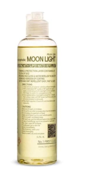 TAC SYSTEMMOONLIGHT (8.45 oz) - Spray-On Ceramic Coating for Cars, Vinyl Wraps, Plastics, and Glass - 25% Ceramic, Durable Protection, Non-DG Formula, Easy Application