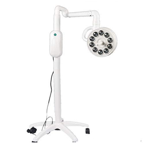 GKPLY LED Surgical Oral Exam Light Shadowless Lamp, Universal Wheel/Height Adjustable with Mobile Stand for Beauty/Dental/Gynecology/Surgery Hospital etc.