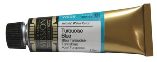 Mijello : Mission Gold : Watercolour Paint : 15ml : Turquoise Blue