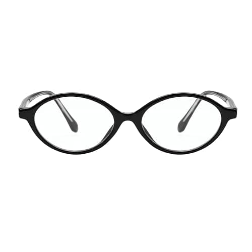 SIPHEW Small Blue Light Glasses for Women - Oval Frame Eyewear Trendy Anti-Blue Light Protection Glasses
