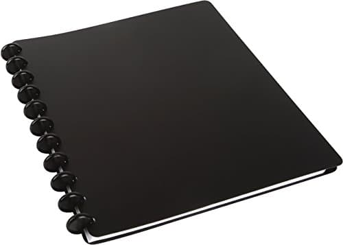 Spiral-Bound Arc Notebook - Polypropylene, Refillable, Black, A4, 60 sheets - 21996