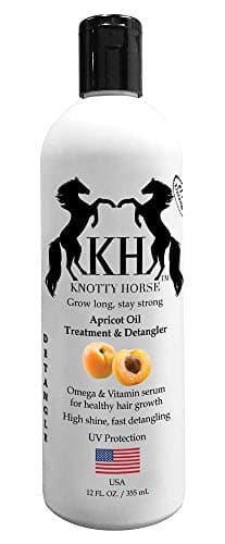 Knotty Horse Apricot Oil Treatment and Detangler for Horses — Detangles and Promotes Healthy Growth, Softness and Shine for Horse Hair — 2 Sizes (1.5 oz and 11 oz) (11 oz)