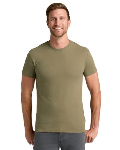 True Classic Men's Cotton Blend Round Neck T-Shirt, Half Sleeve, Black