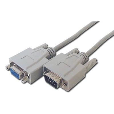 PCArena DB9 Pin Female - Male RS232 Serial Lead Extension Cable 10m