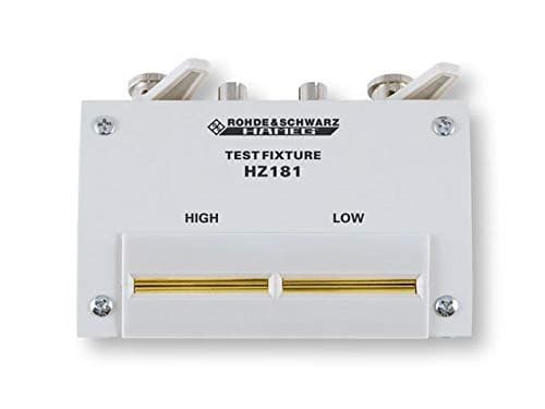 Rohde and Schwarz HZ181 4 Terminal Test Fixture with Shorting plate, HM 8118
