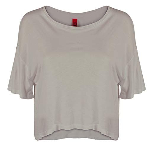 Women's Casual Basic Flowy Crop Top