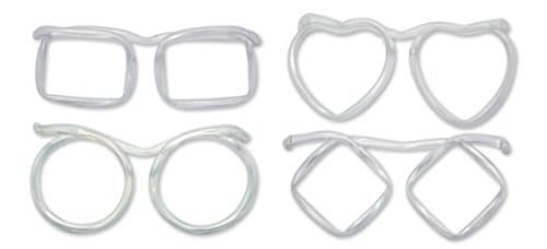 Silly Straw Glasses 12 Pack Assorted