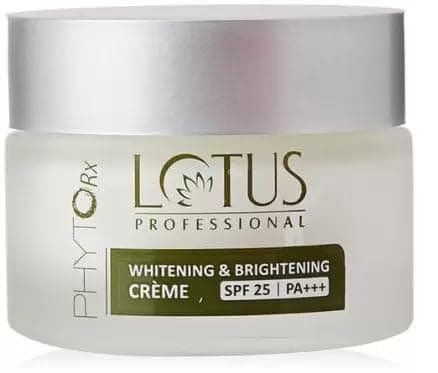 Love Nature Lotus Professional Phyto Rx Whitening And Brightening Creme, Spf 25 Pa+++,(50G Each) (Pack Of 2)