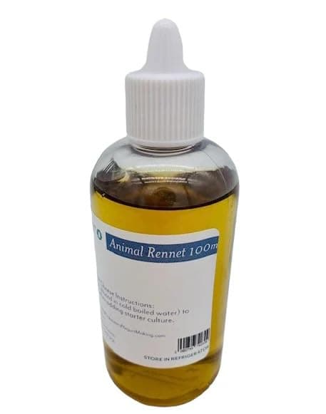 Liquid Animal Rennet - 100ml – Natural Animal Rennet for Cheesemaking | GM-Free | Traditional European Cheese Making Ingredient with Dropper – All Cheese Types