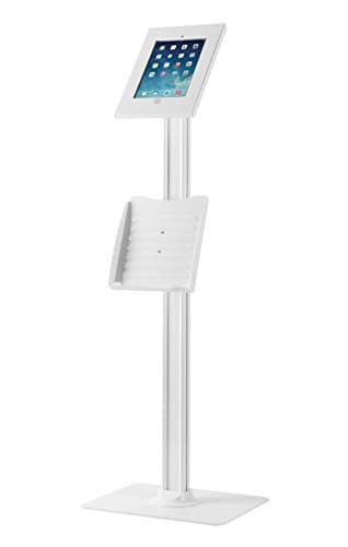 Anti-theft Floor Stand Catalogue Holder For iPad 2/3/4/Air/Air2/Pro 9.7 White