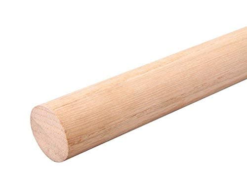 1x Beech Dowel Smooth Wood Rod Pegs - 100mm Length, 40mm Diameter