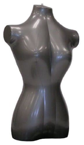 INFLATABLE HANGING HALF BODY FEMALE MANNEQUIN BUST DUMMY FORM CLOTHES DISPLAY