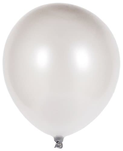 12" Helium Quality Latex Party Balloons (Pearl Silver, 36)