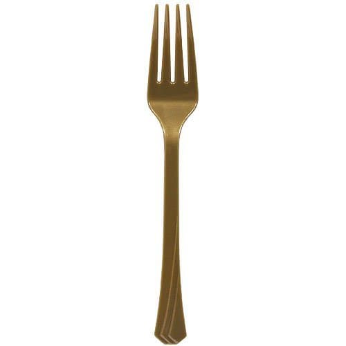 Hanna K. Signature Collection Plastic Gold | Pack of 51 Fork, 51 count