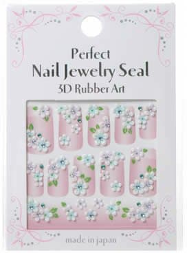 Perfect Nail Jewelry Seal 3D Rubber Art RJ-73 / Flower Nail Rubber Seal