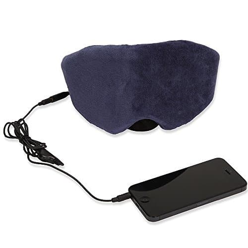 1 Voice Sleep Headphones Eye Mask, Blue