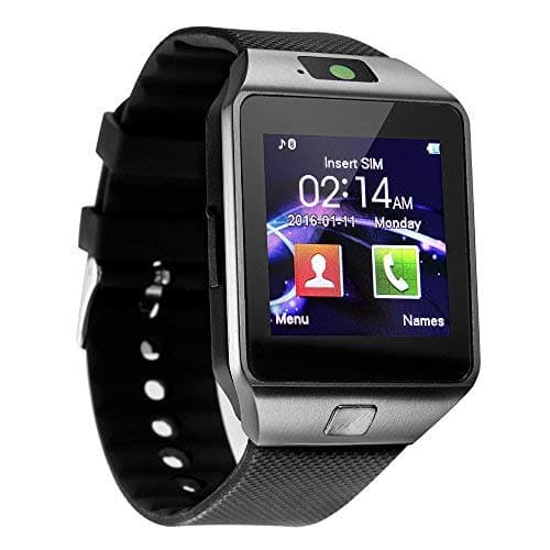 Smart watches, KXCD Bluetooth Smart Fitness Watch DZ09 Smart Watch With GPS Camera For Android Smartphone (black)