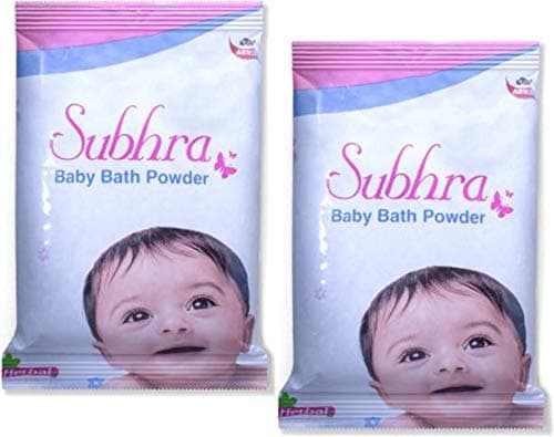 Aswini Subhra Herbal Baby Bath Powder - Gentle Skin Soother & Rash Protector (200g)