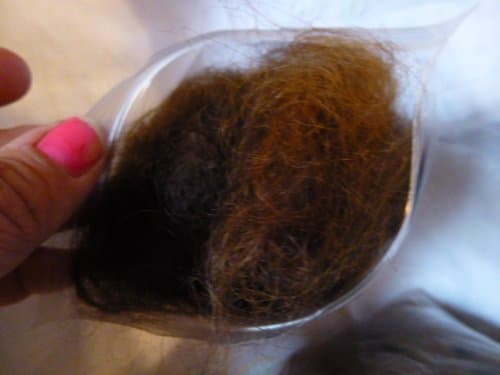 Dark Brown Mohair Washed Carded Needle Felting Doll Hair Fiber
