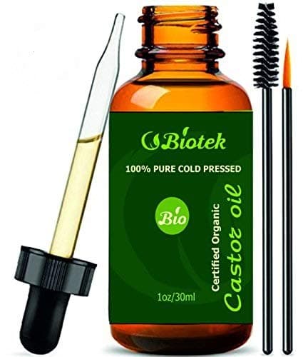 Castor Oil Organic-100% Premium Pure Cold Pressed USDA Certified Growth Eyelashes & Eyebrow, Hair. Best Skin Moisturizer, Reduces Acne.1 oz (30ml) Satisfaction Guarantee.