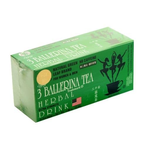 Three (3) Ballerina Tea, Dieter's Drink 18 Tea Bags, 1 Pack