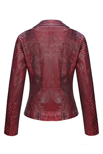 Bellivera Women's Faux Leather Casual Jacket 2025 Spring Trendy Motorcycle Outfits Lightweight Classic Coat